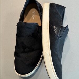 Women’s Olukai Casual Black Slip-On Shoes